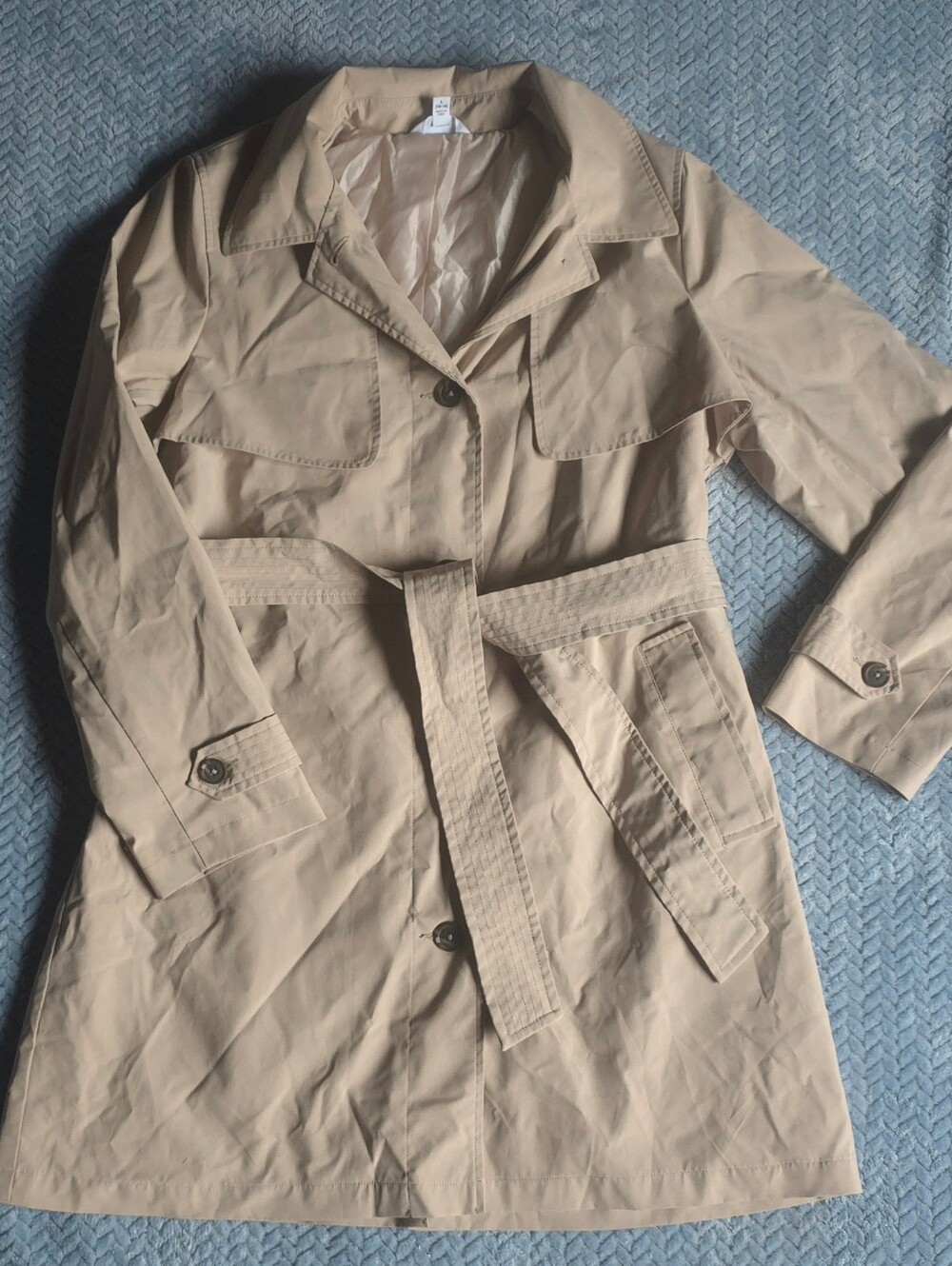 NEW Beige Women's Trench Coat with Belt